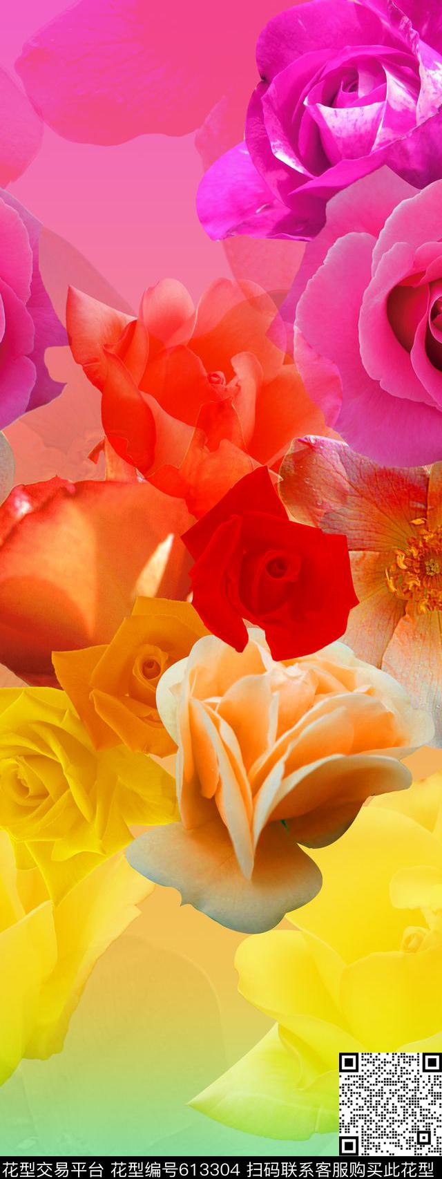 围巾华亿平台定位长裙数码印花华亿平台下载（图片编号: 613304） - 瓦栏（Walan）