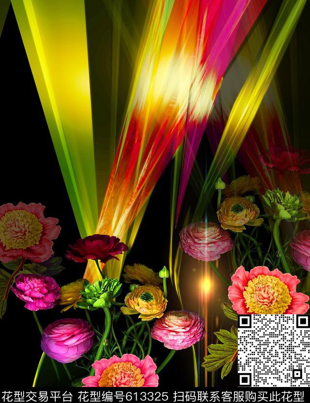 围巾华亿平台双边定位光数码印花华亿平台下载（图片编号: 613325） - 瓦栏（Walan）