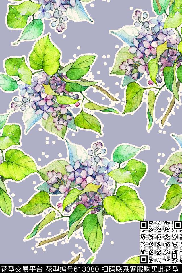 时尚手绘女装花卉印花时尚创意设计风格时尚中国风印花数码印花华亿平台下载（图片编号: 613380） - 瓦栏（Walan）