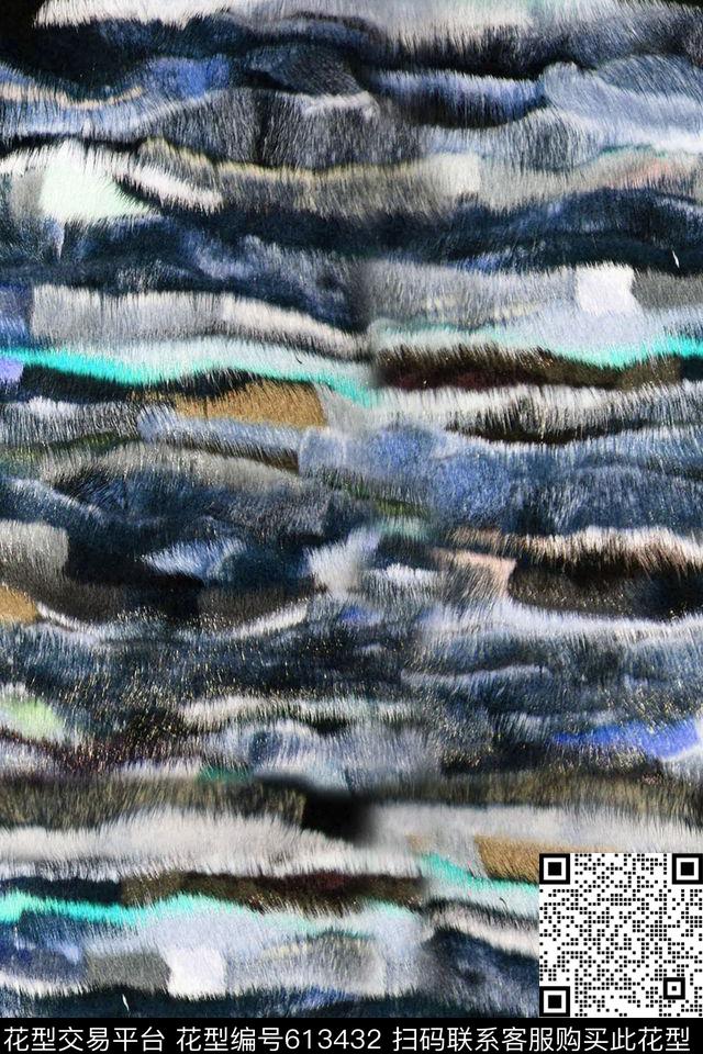 波浪条纹横条条纹数码印花华亿平台下载（图片编号: 613432） - 瓦栏（Walan）