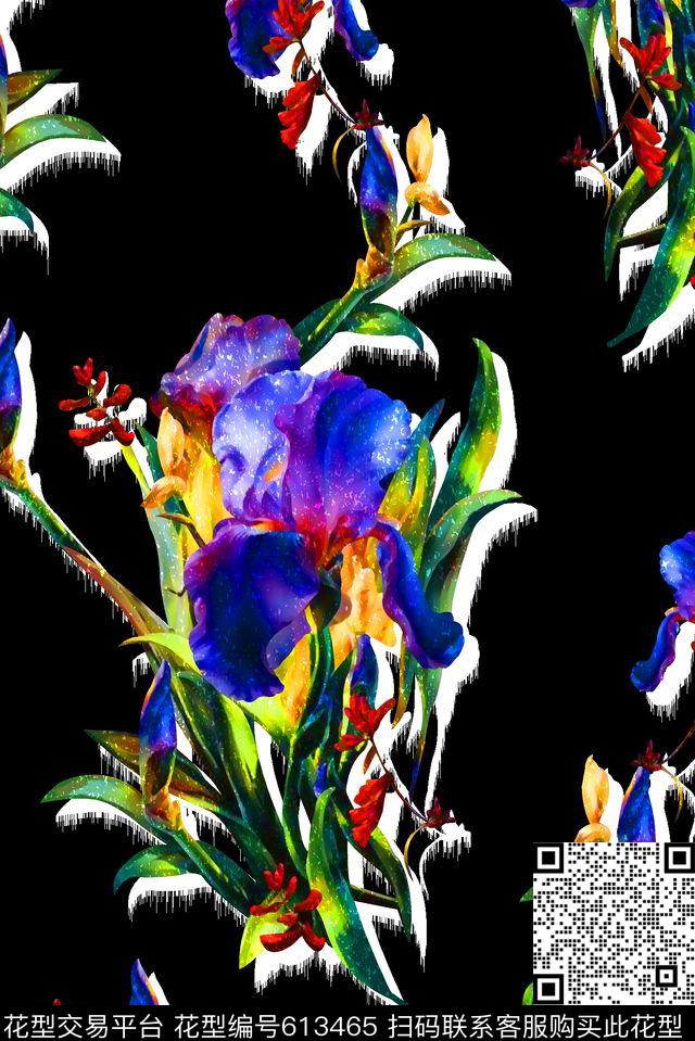 抽象几何清爽梦幻艺术平底立体手绘满版最新高清数码蕾丝民族中国风绣花珠宝肌理时尚潮

流大牌复古欧美风水彩花卉纹理女装裙数码印花华亿平台下载（图片编号: 613465） - 瓦栏（Walan）