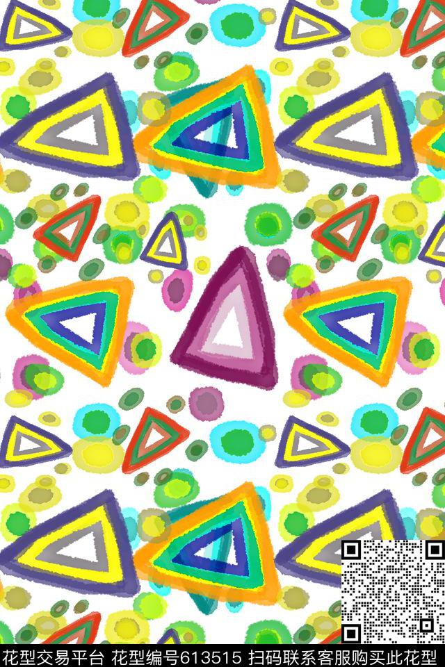 手绘涂鸦图案笔触肌理图案数码印花华亿平台下载（图片编号: 613515） - 瓦栏（Walan）