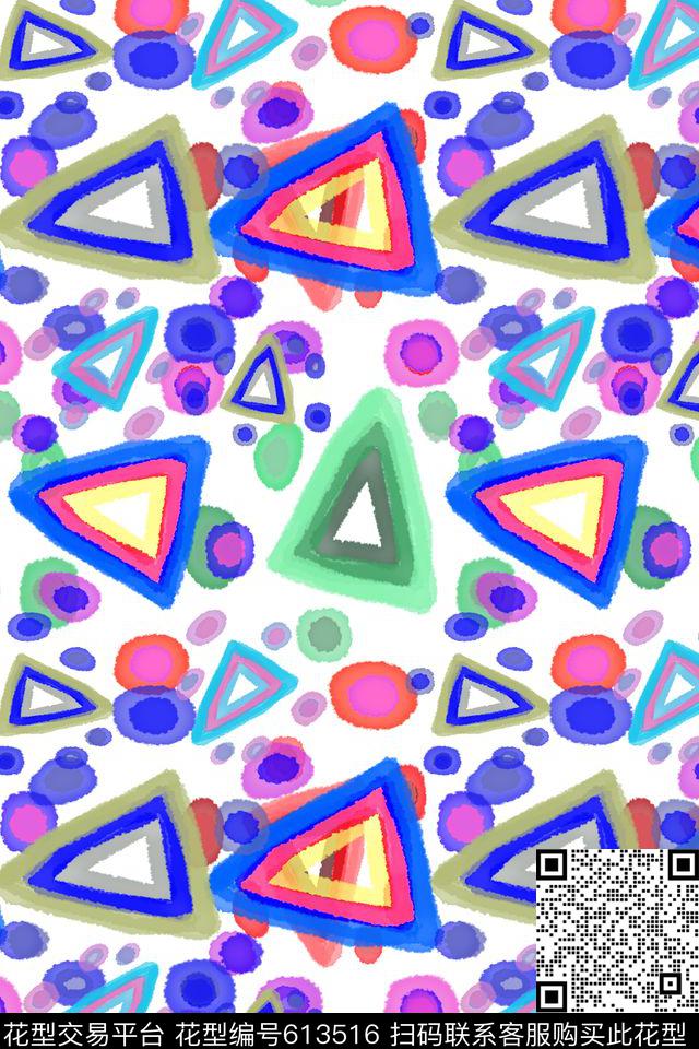 手绘涂鸦图案笔触肌理图案数码印花华亿平台下载（图片编号: 613516） - 瓦栏（Walan）