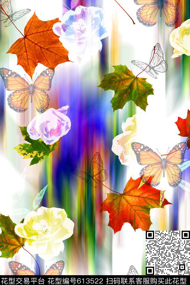 抽象几何清爽梦幻艺术平底立体手绘满版最新高清数码蕾丝民族中国风绣花珠宝肌理时尚潮

流大牌复古欧美风水采纹理树叶花卉数码印花华亿平台下载（图片编号: 613522） - 瓦栏（Walan）