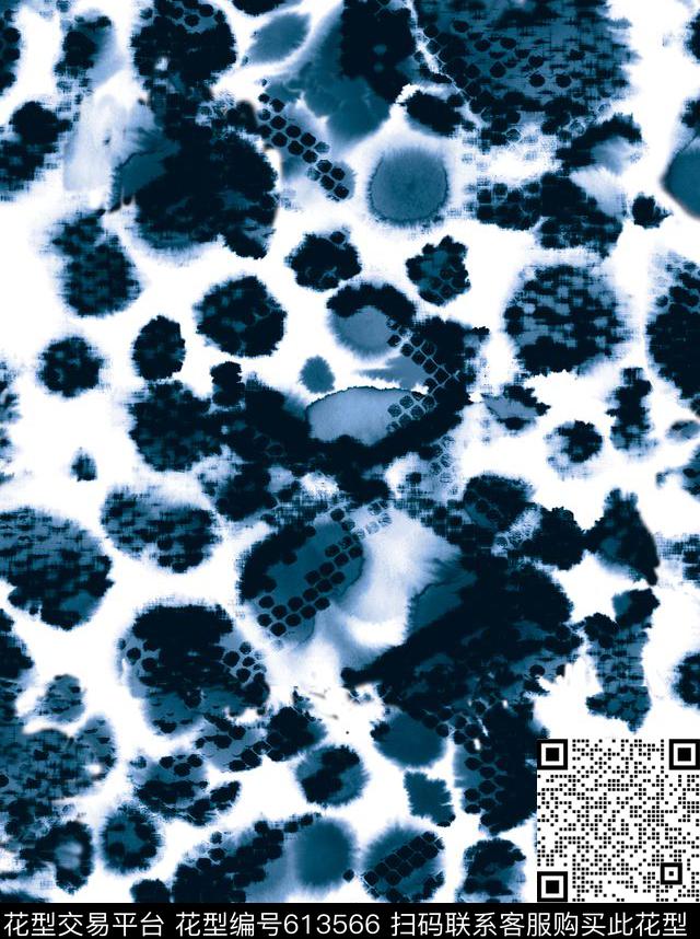 抽象扎染时尚传统印花华亿平台下载（图片编号: 613566） - 瓦栏（Walan）