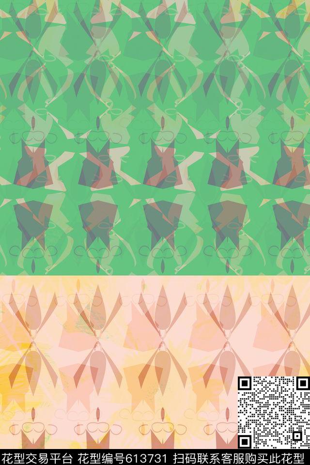 几何不规则几何民族风数码印花华亿平台下载（图片编号: 613731） - 瓦栏（Walan）