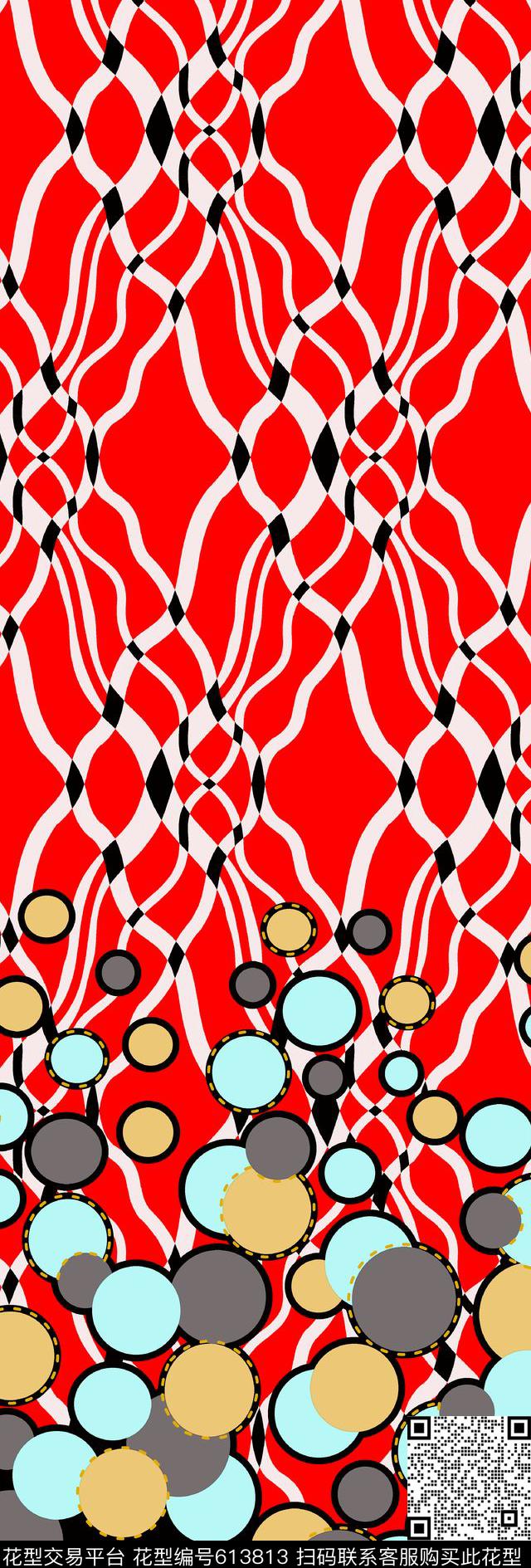 几何圆形欧式传统印花华亿平台下载（图片编号: 613813） - 瓦栏（Walan）
