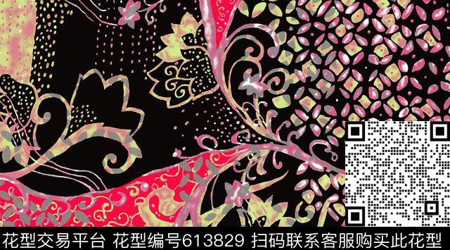 日韩风欧式民族风传统印花华亿平台下载（图片编号: 613829） - 瓦栏（Walan）