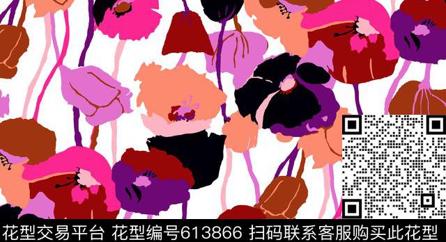 日韩风欧美山水画传统印花华亿平台下载（图片编号: 613866） - 瓦栏（Walan）