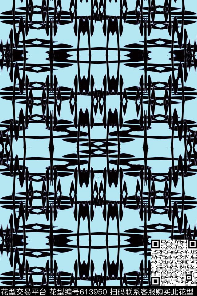 时尚卡通女娃黑红绿数码印花华亿平台下载（图片编号: 613950） - 瓦栏（Walan）