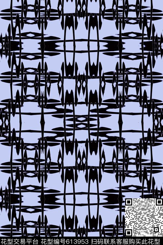 时尚卡通女娃黑红绿数码印花华亿平台下载（图片编号: 613953） - 瓦栏（Walan）