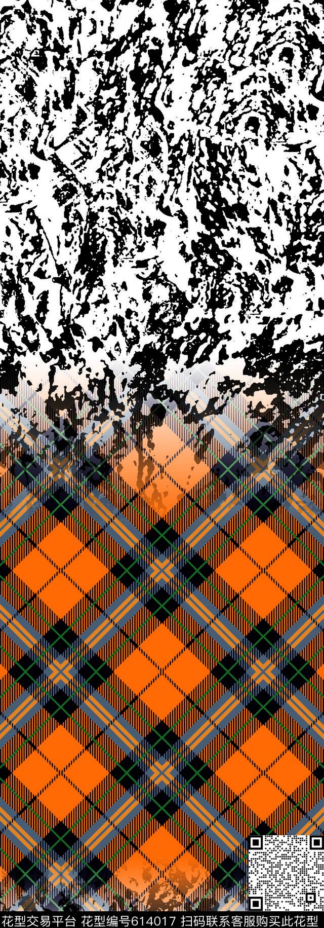 格子斑点定位数码印花华亿平台下载（图片编号: 614017） - 瓦栏（Walan）