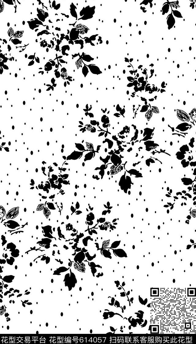 小碎花女装花卉传统印花华亿平台下载（图片编号: 614057） - 瓦栏（Walan）