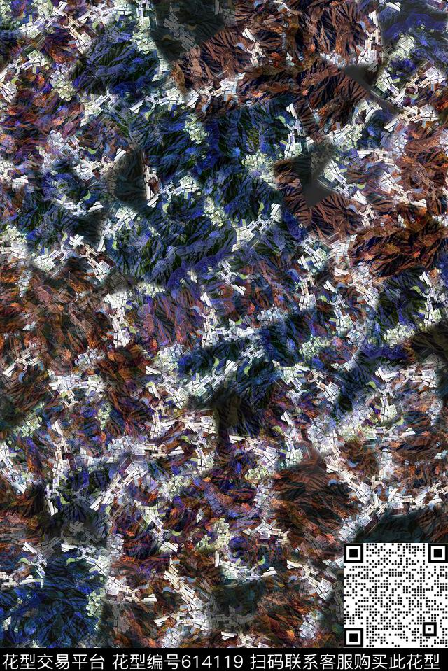 花样岩石纹理数码印花华亿平台下载（图片编号: 614119） - 瓦栏（Walan）