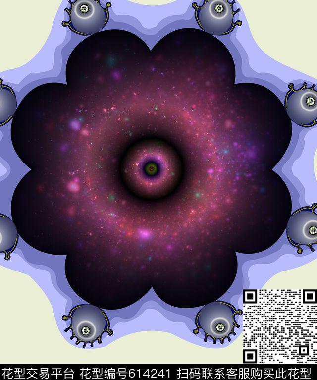 个性时尚绚丽数码印花华亿平台下载（图片编号: 614241） - 瓦栏（Walan）