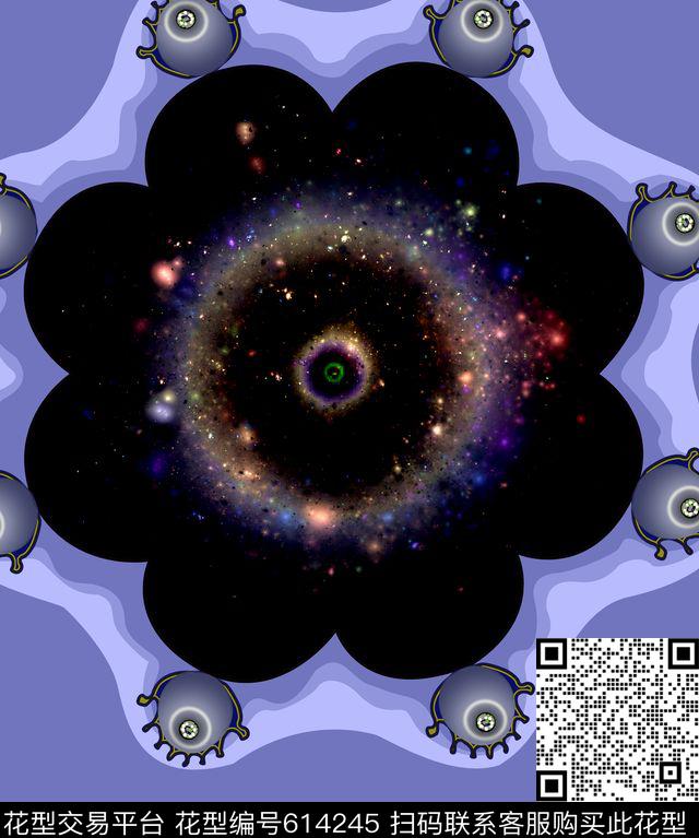 个性时尚绚丽数码印花华亿平台下载（图片编号: 614245） - 瓦栏（Walan）