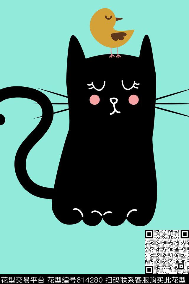 独幅童装动物纹传统印花华亿平台下载（图片编号: 614280） - 瓦栏（Walan）