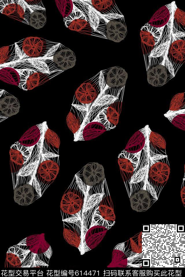 休闲抽象趣味传统印花华亿平台下载（图片编号: 614471） - 瓦栏（Walan）