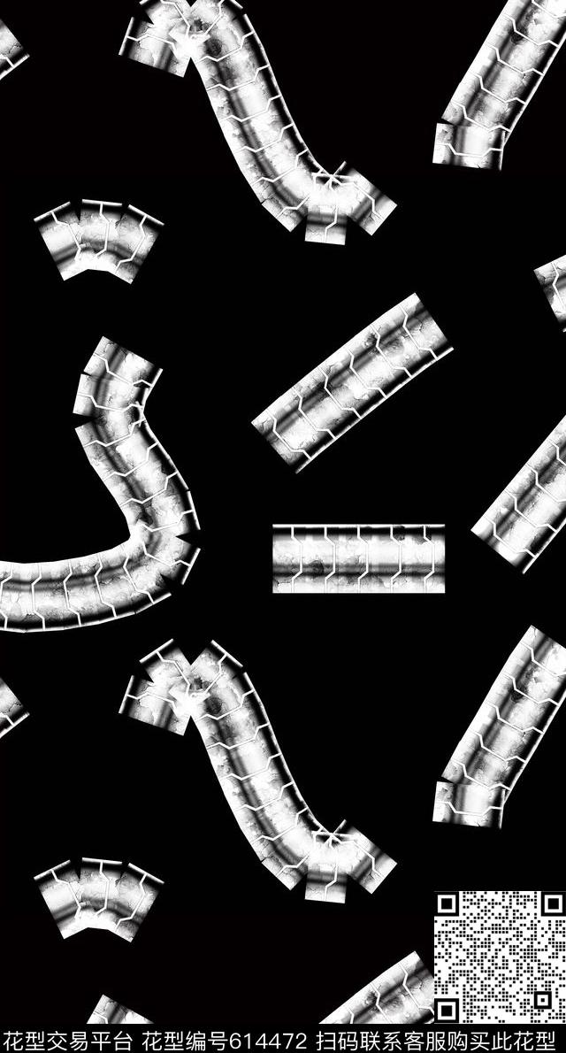 大牌男装抽象金属印花数码印花华亿平台下载（图片编号: 614472） - 瓦栏（Walan）