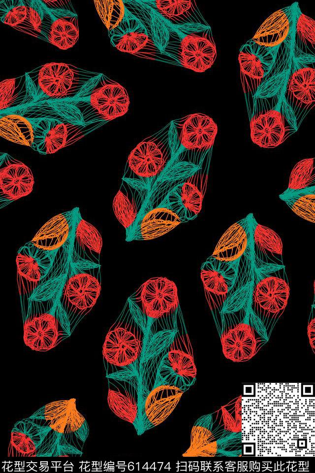休闲抽象趣味传统印花华亿平台下载（图片编号: 614474） - 瓦栏（Walan）