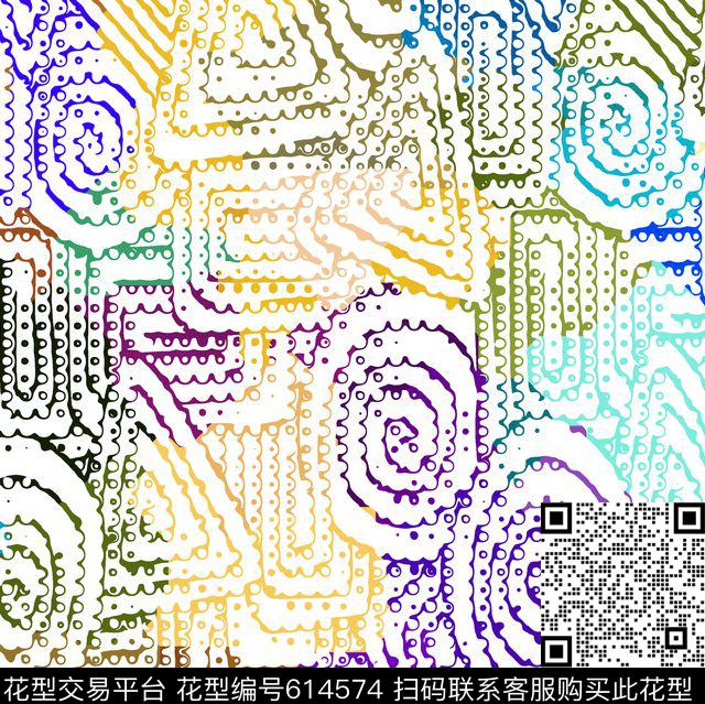 女装时尚三角形传统印花华亿平台下载（图片编号: 614574） - 瓦栏（Walan）