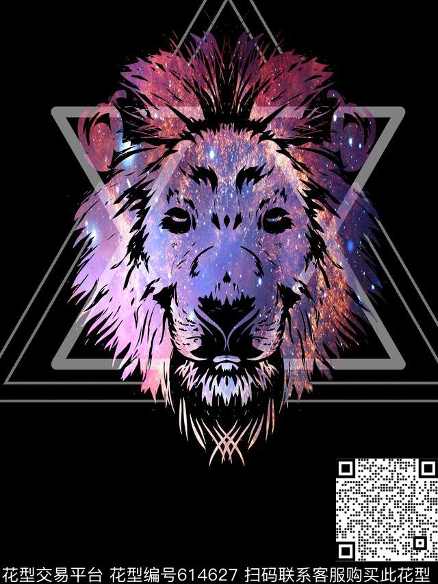 趣味野兽狮子数码印花华亿平台下载（图片编号: 614627） - 瓦栏（Walan）