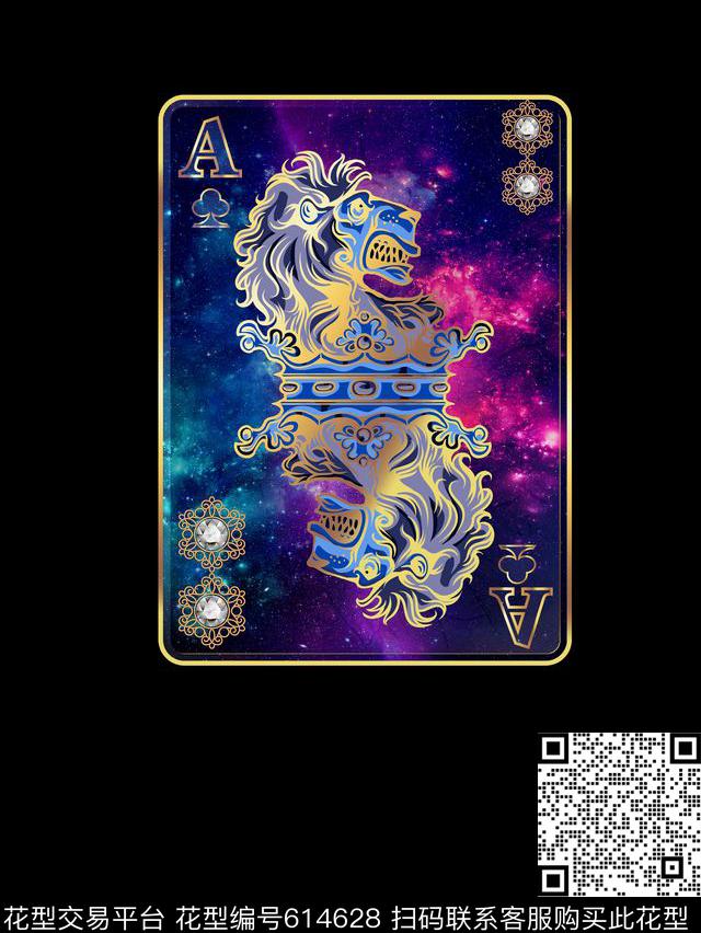 野兽狮子趣味数码印花华亿平台下载（图片编号: 614628） - 瓦栏（Walan）