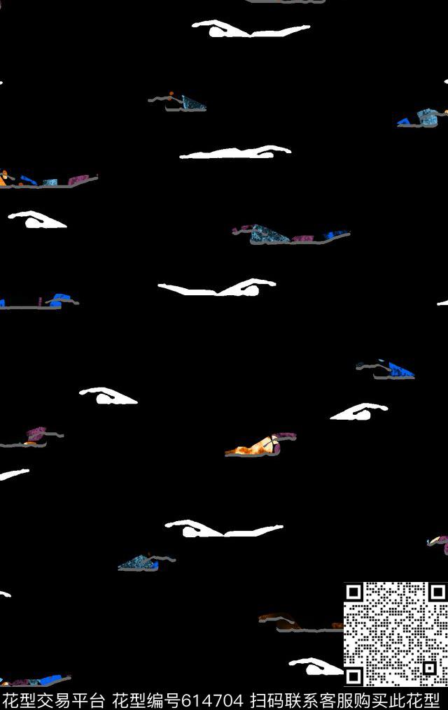 几何纹理休闲男装男装衬衫数码印花华亿平台下载（图片编号: 614704） - 瓦栏（Walan）