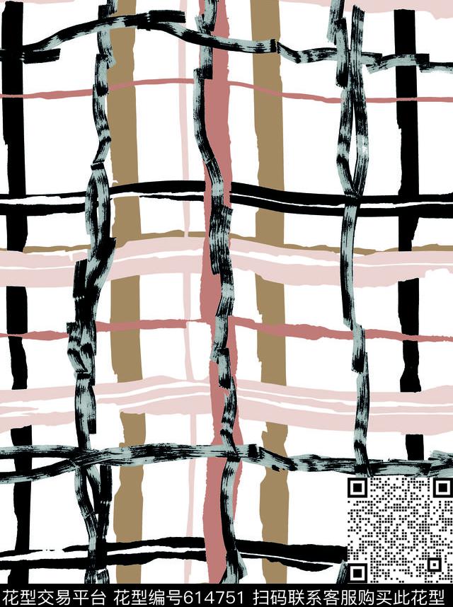 几何条纹条子传统印花华亿平台下载（图片编号: 614751） - 瓦栏（Walan）
