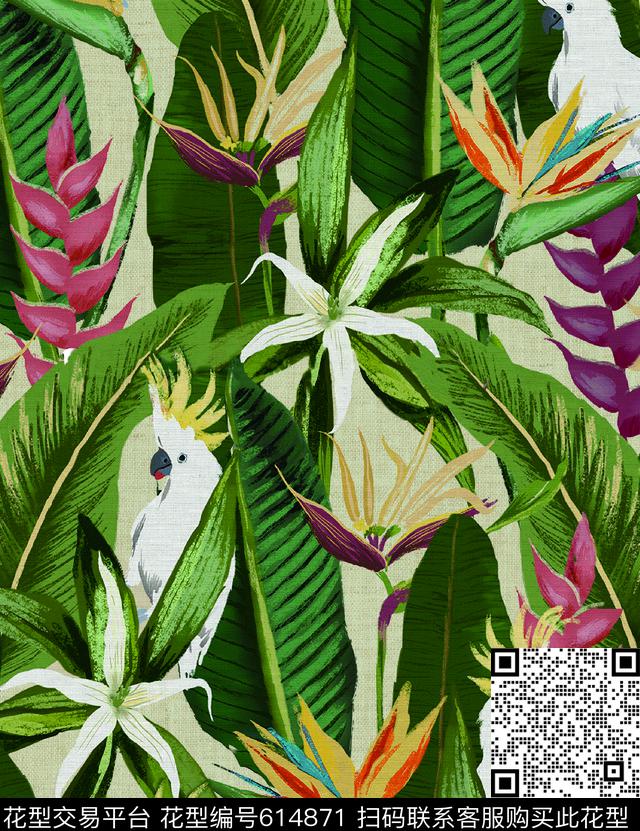热带数码印花华亿平台下载（图片编号: 614871） - 瓦栏（Walan）