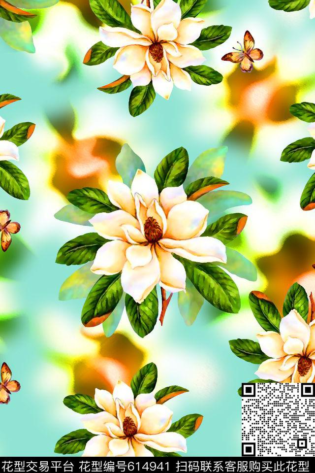 抽象几何清爽梦幻艺术平底立体手绘满版最新高清数码蕾丝民族中国风绣花珠宝肌理时尚潮

流大牌复古欧美风高清花卉水彩底纹花卉数码印花华亿平台下载（图片编号: 614941） - 瓦栏（Walan）