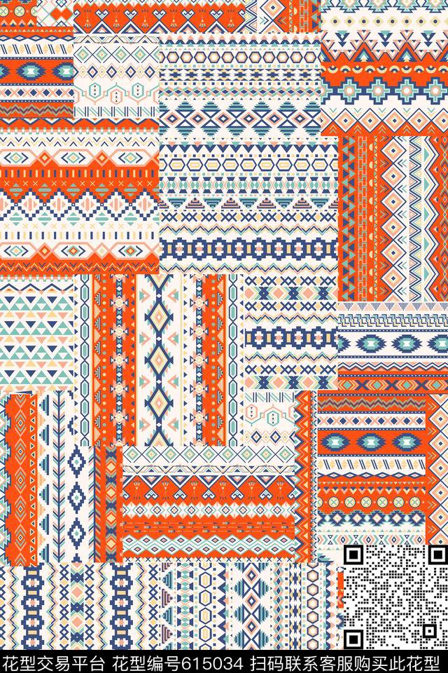 泳装民族风部落花纹传统印花华亿平台下载（图片编号: 615034） - 瓦栏（Walan）