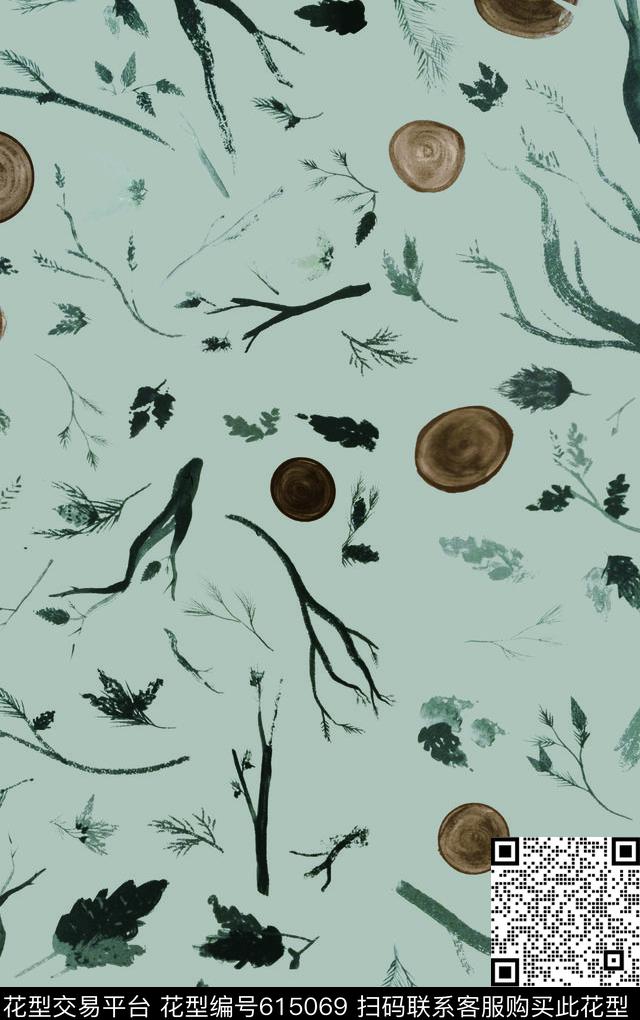 国画民族风中国风印花华亿平台下载（图片编号: 615069） - 瓦栏（Walan）