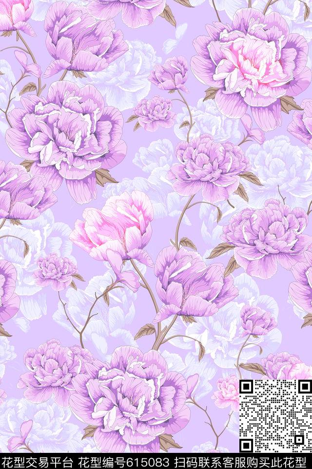 L.D~浪漫L.D~清新L.D~手绘传统印花华亿平台下载（图片编号: 615083） - 瓦栏（Walan）