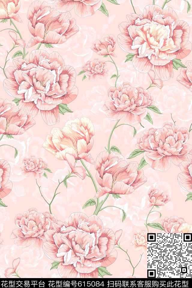 L.D~浪漫L.D~清新L.D~手绘传统印花华亿平台下载（图片编号: 615084） - 瓦栏（Walan）