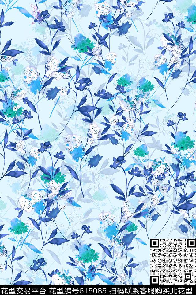 L.D~浪漫L.D~清新L.D~水彩数码印花华亿平台下载（图片编号: 615085） - 瓦栏（Walan）