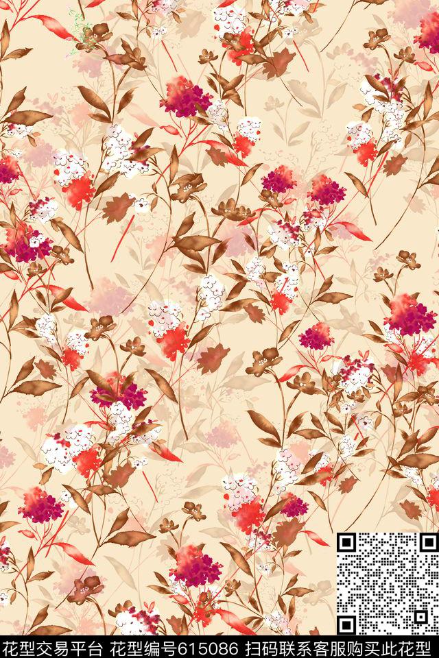 L.D~浪漫L.D~清新L.D~水彩数码印花华亿平台下载（图片编号: 615086） - 瓦栏（Walan）