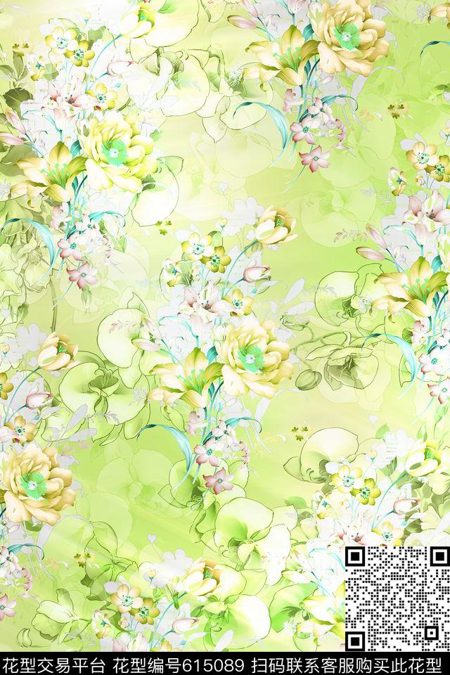 L.D~清新L.D~浪漫L.D~渐变数码印花华亿平台下载（图片编号: 615089） - 瓦栏（Walan）