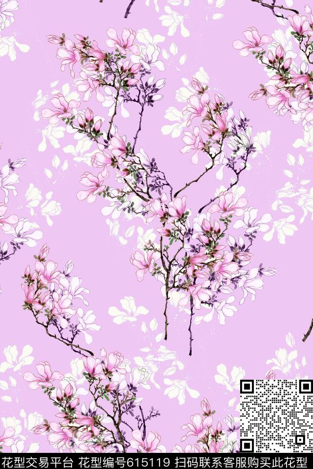 L.D~水彩L.D~清新L.D~浪漫传统印花华亿平台下载（图片编号: 615119） - 瓦栏（Walan）