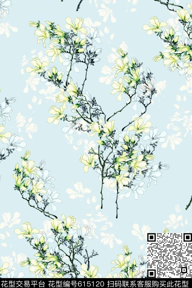 L.D~水彩L.D~清新L.D~浪漫传统印花华亿平台下载（图片编号: 615120） - 瓦栏（Walan）