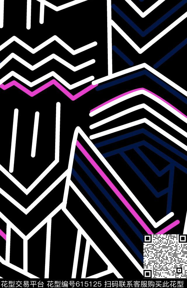 条子条纹几何传统印花华亿平台下载（图片编号: 615125） - 瓦栏（Walan）