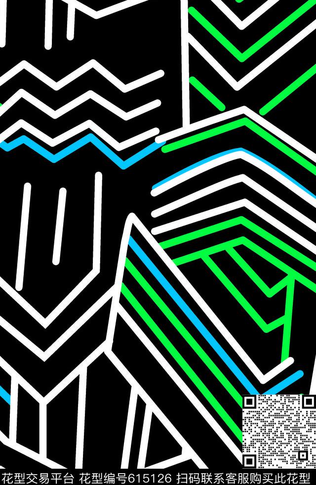 条子条纹几何传统印花华亿平台下载（图片编号: 615126） - 瓦栏（Walan）