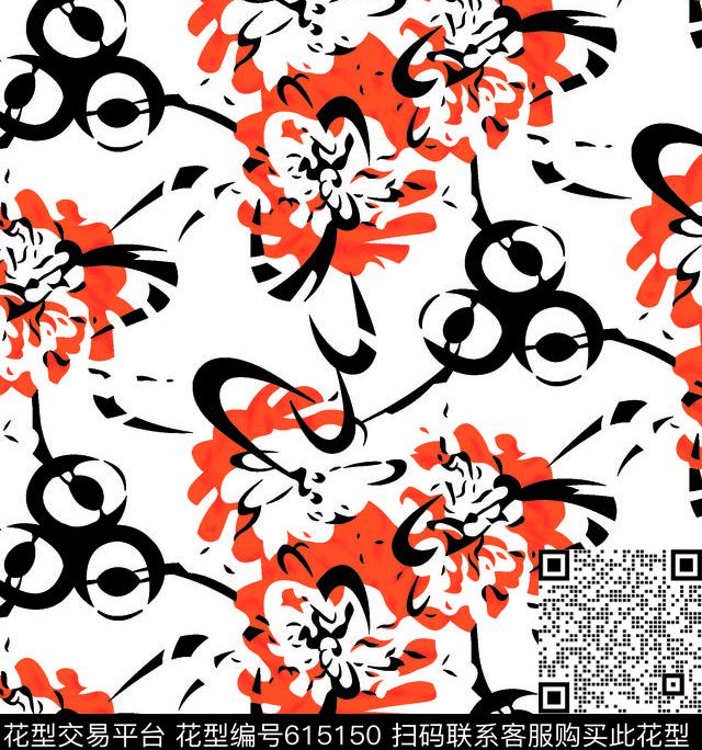 乱花花朵花卉传统印花华亿平台下载（图片编号: 615150） - 瓦栏（Walan）