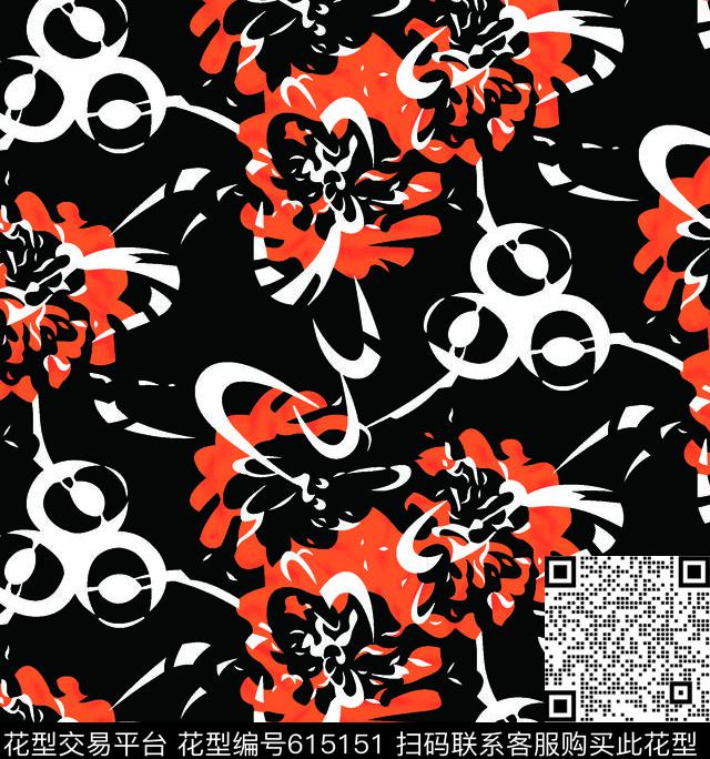 乱花花朵花卉传统印花华亿平台下载（图片编号: 615151） - 瓦栏（Walan）