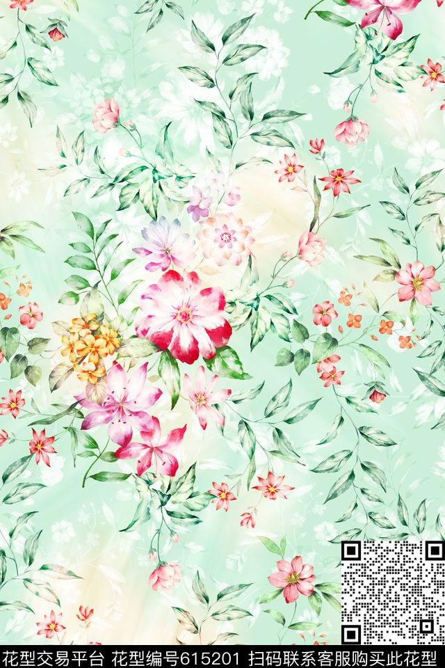 L.D~浪漫L.D~清新L.D~花卉数码印花华亿平台下载（图片编号: 615201） - 瓦栏（Walan）