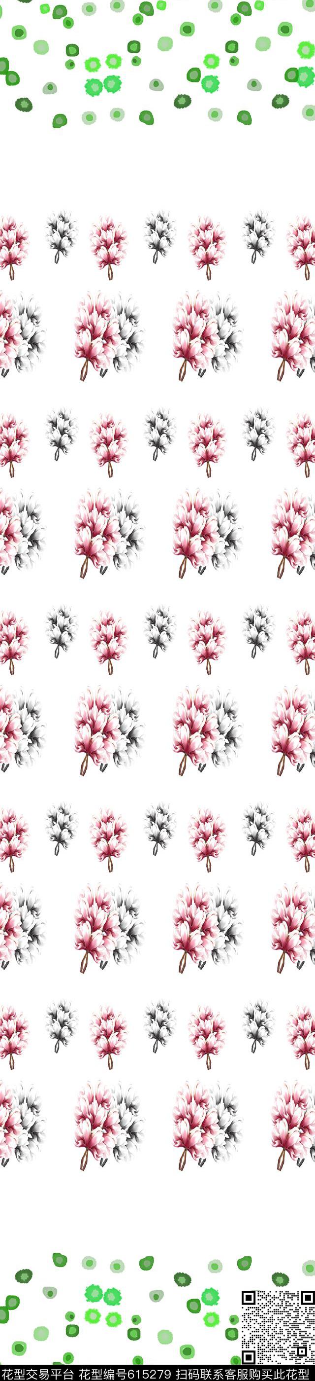 水彩笔触花朵美丽窗帘家纺数码印花华亿平台下载（图片编号: 615279） - 瓦栏（Walan）