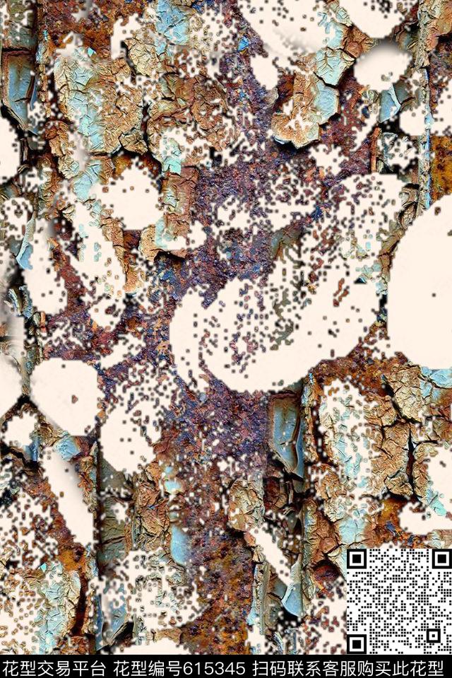 树皮肌理抽象纹理纹理数码印花华亿平台下载（图片编号: 615345） - 瓦栏（Walan）