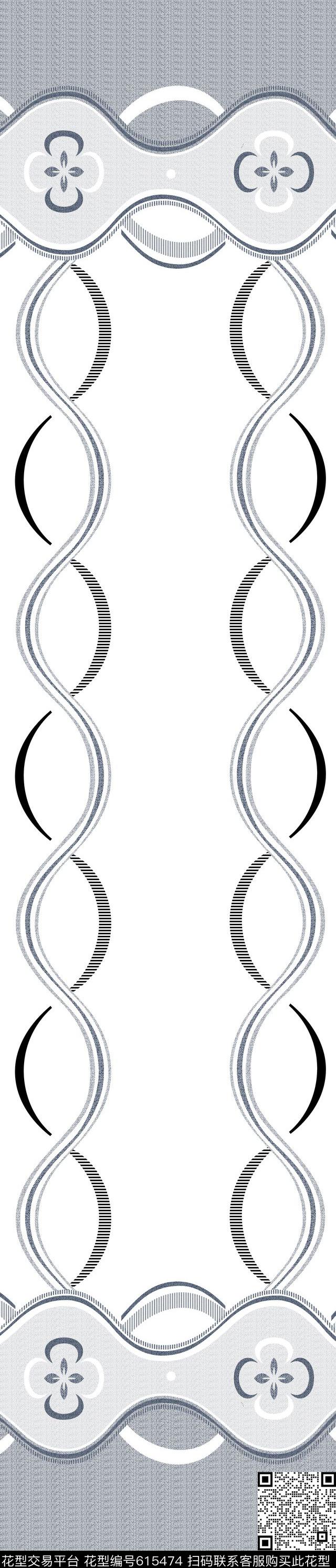 抽象窗帘印花华亿平台下载（图片编号: 615474） - 瓦栏（Walan）