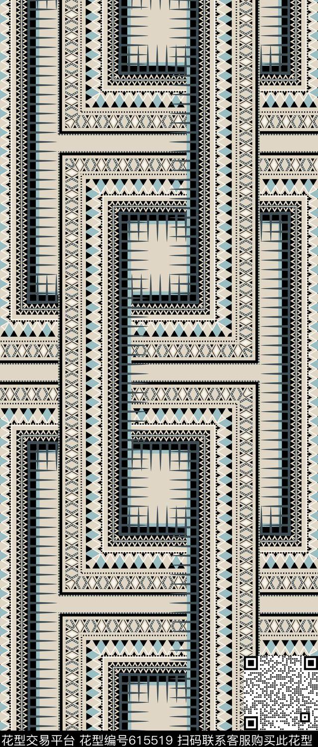 欧洲风格几何拼贴女装衬衫华亿平台小方块2017年女装新几何传统印花华亿平台下载（图片编号: 615519） - 瓦栏（Walan）