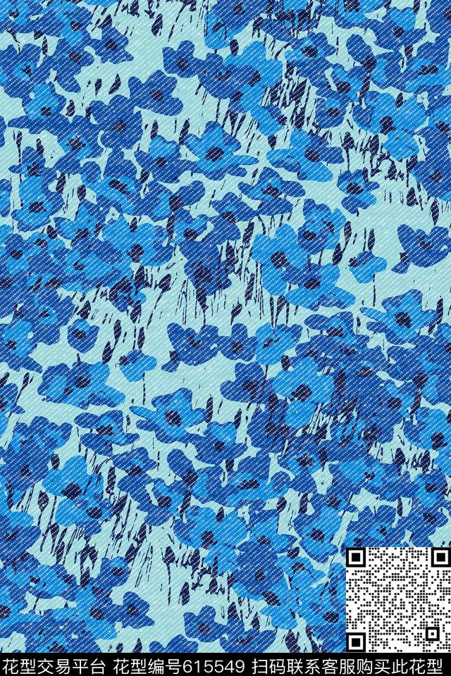 小碎花女装斜纹传统印花华亿平台下载（图片编号: 615549） - 瓦栏（Walan）